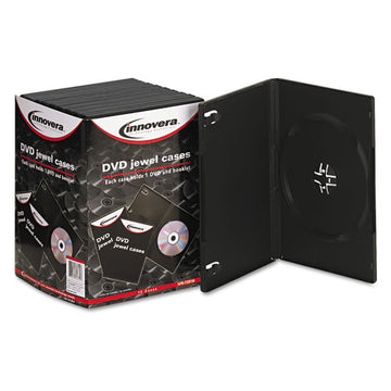 Innovera® Standard Dvd Case, Black, 10-pack freeshipping - TVN Wholesale